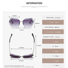 Load image into Gallery viewer, AEVOGUE Sunglasses For Women Oversized, Gold&amp;brown, Size One Size Fits All
