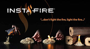 (18 Packs) Insta-Fire Granulated Fire Starter, All Natural, Eco-Friendly, Lights up to 48 Total Fires in Any Weather, Awarded 2017 Fire Starter of The Year