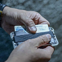 Load image into Gallery viewer, Dango D01 Dapper EDC Wallet - Made in USA - Genuine Leather, Slim, Minimalist, Metal, RFID Blocking
