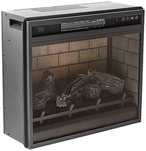 Load image into Gallery viewer, Signature Design by Ashley 24" Electric Infrared Fireplace Insert with Remote Control, Black
