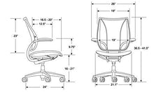 Load image into Gallery viewer, Humanscale Liberty Office Desk Task Chair - L116BN02V102-B Pinstripe Silver Backrest - Vellum Graphite Seat (Renewed)
