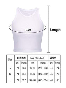 4 Pieces Basic Crop Tank Tops Women Sleeveless Racerback Crop Tops Sport Crop Tops for Lady Girls Daily Wearing (Black, Dark Grey, Navy Blue, White, Small, Numeric_1)