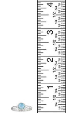 Load image into Gallery viewer, YoTreasure Natural Larimar Solid 925 Sterling Silver Ring
