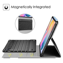 Load image into Gallery viewer, Fintie Keyboard Case for Samsung Galaxy Tab S6 Lite 10.4'' 2020 Model SM-P610 (Wi-Fi) SM-P615 (LTE), Slim Stand Cover with Secure S Pen Holder Detachable Wireless Bluetooth Keyboard, Black
