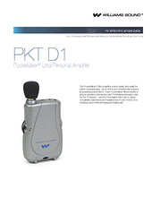 Load image into Gallery viewer, Williams Sound PKT D1 N01 Pocketalker Ultra with Neckloop, 200 hours of battery life, Adjustable tone and volume control, Accommodates a variety of earphone and headphone options
