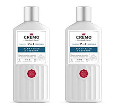Load image into Gallery viewer, Cremo Barber Grade Blue Cedar &amp; Cypress 2-in-1 Shampoo &amp; Conditioner, 16 Fl Oz (2-Pack)
