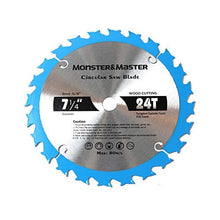 Load image into Gallery viewer, Monster&amp;Master Metal Cutting Circular Saw Blade for Wood and Plastic, 7-1/4-inch x24T x 5/8-inch, MM-LW-001x2
