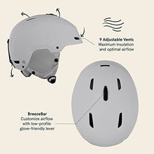Load image into Gallery viewer, Retrospec Zephyr Ski &amp; Snowboard Helmet for Adults - Adjustable with 9 Vents - ABS Shell &amp; EPS Foam - Matte Slate - Large 59-62cm
