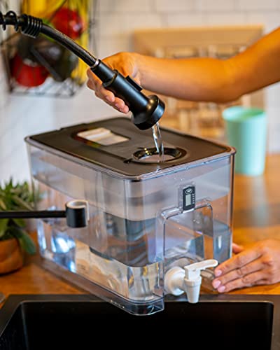 Load image into Gallery viewer, Epic Nano Countertop Water Filter Dispenser for Drinking Water. 36 Cup 150 Gallon Long Last Filter BPA Free Water Purifier Large Water Jug Dispenser