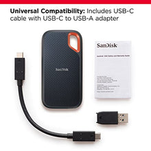 Load image into Gallery viewer, SanDisk 1TB Extreme Portable SSD - Up to 1050MB/s - USB-C, USB 3.2 Gen 2 - External Solid State Drive - SDSSDE61-1T00-G25
