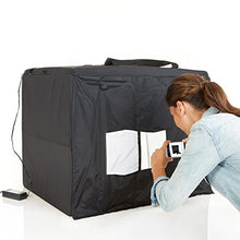 Load image into Gallery viewer, Amazon Basics Portable Foldable Photo Studio Box with LED Light - 25 x 30 x 25 Inches
