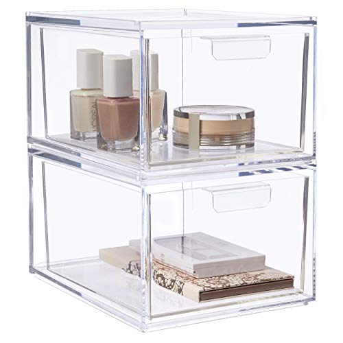 STORi Audrey Stackable Cosmetic Organizer Drawers 4-1/2