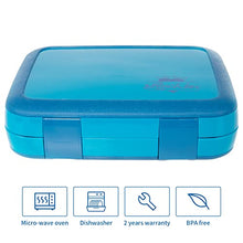 Load image into Gallery viewer, Bento Lunch Box eonou designed with kid-friendly latches for Kids Travel On-the-Go Meal and Snack Packing Containers, BPA-Free, Dishwasher Safe, Food-Safe Materials 2022
