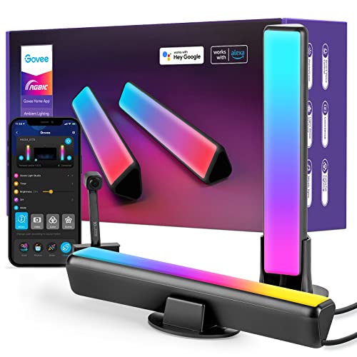 Load image into Gallery viewer, Govee LED Smart Light Bars with Camera, RGBIC Smart Backlights, Music Sync Kit Works with Alexa & Google Assistant, 12 Preset Modes LED Play Light Bar for 27-45 inch Gaming, PC, TV, Room