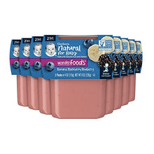 Load image into Gallery viewer, Gerber Baby Food 2nd Foods Blends, Banana &amp; Mixed Berry Puree, Wonderfoods, Natural &amp; Non-GMO, 4 Ounce Tubs, 2-Pack (Pack of 8)
