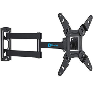 Full Motion TV Monitor Wall Mount Bracket Articulating Arms Swivels Tilts Extension Rotation for Most 13-42 Inch LED LCD Flat Curved Screen TVs & Monitors, Max VESA 200x200mm up to 44lbs by Pipishell