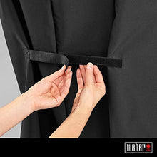 Load image into Gallery viewer, Weber-Stephen Products 7113 Grill Cover , Black , Full length cover fits Q100/1000 and Q 200/2000 when mounted to Q Portable Cart
