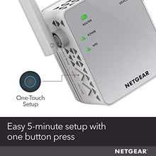 Load image into Gallery viewer, NETGEAR WiFi Range Extender EX3700 - Coverage up to 1000 sq.ft. and 15 devices with AC750 Dual Band Wireless Signal Booster &amp; Repeater (up to 750Mbps speed), and Compact Wall Plug Design
