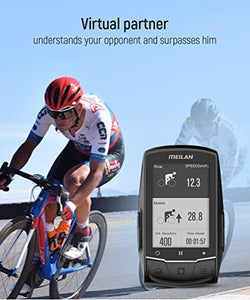 MEILAN Finder GPS Bike Computer Turn-by-Turn Navigation Cycling Computer Bluetooth Support Connect with Cadence Sensor/HR Monitor