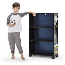 Load image into Gallery viewer, Delta Children Deluxe 3-Shelf Bookcase - Ideal for Books, Decor, Homeschooling &amp; More, DC Comics Batman
