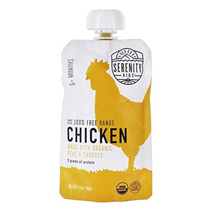 SERENITY KIDS Organic Free Range Chicken with Peas & Carrots, 3.5 OZ