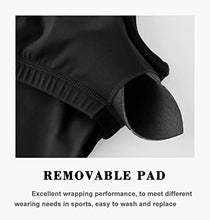 Load image into Gallery viewer, Dragon Fit Sports Bra for Women Longline Padded Bra Yoga Crop Tank Tops Fitness Workout Running Top (Medium, Black)

