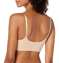 Load image into Gallery viewer, Calvin Klein Women's Invisibles Wirefree Lightly Lined Triangle Bralette, Bare, M
