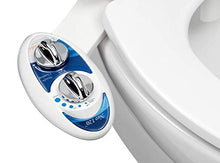 Load image into Gallery viewer, LUXE Bidet Neo 120 - Self Cleaning Nozzle - Fresh Water Non-Electric Mechanical Bidet Toilet Attachment (blue and white)
