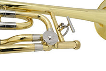 Load image into Gallery viewer, Glory High Grade Bb/F Key Intermediate TENOR Trombone with Case and 61/2Mouthpiece, Gold Finish
