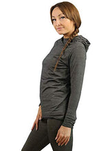Load image into Gallery viewer, BlocWave Flexibloc EMF Protection Womens Hoodie. Emf protection clothing. EMF Blocker (Small) Dark Grey
