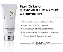 Load image into Gallery viewer, Alfaparf Milano Semi Di Lino Diamond Shine Illuminating Hair Conditioner - Sulfate Free - For Normal Hair - Safe on Color Treated Hair - Paraben and Paraffin Free - Professional Salon Quality
