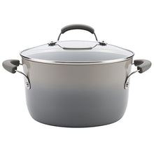 Load image into Gallery viewer, Rachael Ray Brights Nonstick Stock Pot/Stockpot with Lid - 6 Quart, Gray
