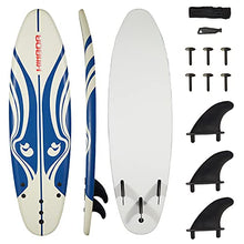 Load image into Gallery viewer, Kintness Surfboard with Eps Core Leash and Fins Bodyboard Longboard for Adults and Kids Outdoor Surfing
