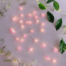Load image into Gallery viewer, TAMOYO Amethyst String Lights, Natural Crystal LED String Lights 10FT 30LEDs for Summer Decoration, Valentine&#39;s Day, Wedding, Birthday Party, Bedroom Decoration
