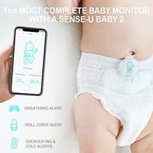 Load image into Gallery viewer, Sense-U Video Baby Monitor with Remote Pan-Tilt-Zoom Camera, 2-Way Talk, Night Vision, Background Audio, Motion Detection &amp; No Monthly Fee (Compatible with Sense-U Baby Breathing Monitor)
