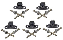 Load image into Gallery viewer, (Set of FIVE) BLACK Turn Button Fastener Soft Top Canvas Retainer Twist Clip WITH RIVETS for HMMWV Humvee M998 Universal Military Vehicles Stainless Steel Common Sense Fastener
