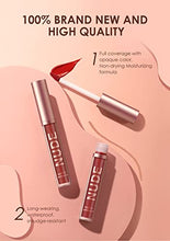 Load image into Gallery viewer, URQT 12pcs Lip Liner and Lipstick Makeup Set, 6 Velvety Matte Liquid Lipsticks + 6 Matching Smooth Lip Liner One Step Lips Makeup Kits Waterproof Long Lasting Matte Lipstick Gift Set
