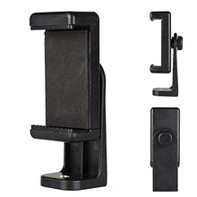 Load image into Gallery viewer, FURUN Phone Tripod Mount Cell Phone Holder Clip Clamp Adapter Rotatable Vertical Horizontal Adjustable Bracket Universal for All 4.7-6" Phone,iPhone, Samsung, Selfie Stick,Monopod,Camera Stand
