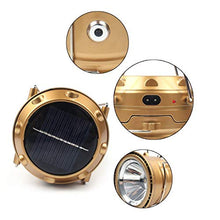 Load image into Gallery viewer, Pandamama Portable Lantern Portable and Mini Outdoor Hand-held or Hanging USB Rechargeable LED Camping Lantern Solar Flashlight Emergency Lantern
