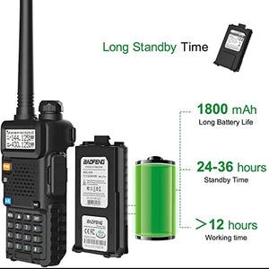 BAOFENG UV-5R Dual Band Two Way Radio (Black)