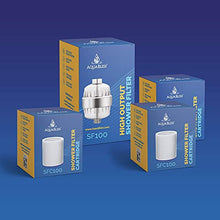 Load image into Gallery viewer, AquaBliss Revitalizing Shower Filter w/ 1 Replaceable Multi-Stage Filter Cartridge Inside - Plus 3 Extra SFC100 Filter Cartridges (Exclusive Bundle)
