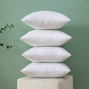 MIULEE Throw Pillow Insert Hypoallergenic Premium Pillow Stuffer Sham Square for Decorative Cushion Bed Couch Sofa 12x12 Inch