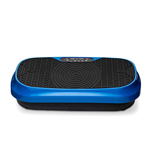 LifePro Waver Mini Vibration Plate - Whole Body Vibration Platform Exercise Machine - Home & Travel Workout Equipment for Weight Loss, Toning & Wellness - Max User Weight 260lbs (Blue)