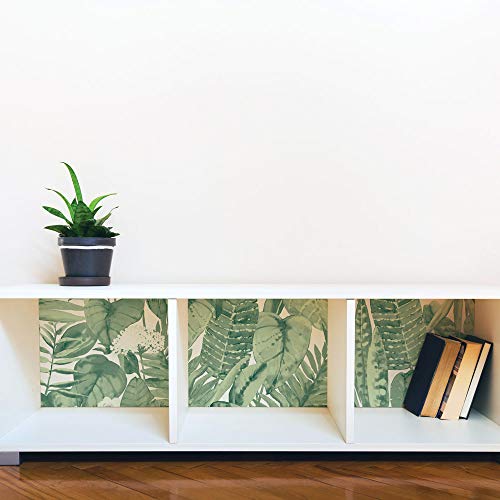 Load image into Gallery viewer, Tempaper Jungle Green Tropical Removable Peel and Stick Wallpaper, 20.5 in X 16.5 ft, Made in the USA