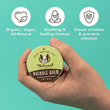 Load image into Gallery viewer, Natural Dog Company Wrinkle Balm (1-oz tin) | Healing and Soothing Balm | All-Natural and Organic | Vegan and Veterinarian-Approved | for Face Wrinkles and Skin Folds | Ideal for Bulldogs and Pugs

