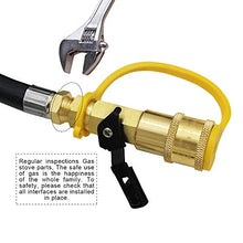 Load image into Gallery viewer, MCAMPAS 12FT 1/4&quot; Quick Connect Fittings Propane Hose with Elbow Adapter Converter for 17&quot; and 22&quot; Blackstone Tabletop Camper Grill Hook Up RV Motorhomes
