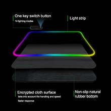 Load image into Gallery viewer, Gaming Mouse Pads Anime Solo Leveling Large Size RGB Mouse Pad Art Rubber PC Computer Gaming Mousepad Desk Mat Locking Edge for CS GO,300X800mm
