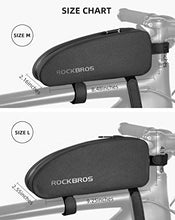 Load image into Gallery viewer, ROCKBROS Bike Top Tube Bag Bicycle Front Frame Bag Waterproof Bike Pouch Pack Bike Phone Bag Cycling Accessories Pouch for Mountain Road Bike
