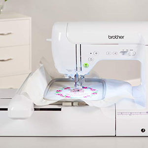 Brother SE1900 Sewing and Embroidery Machine, 138 Designs, 240 Built-in Stitches, Computerized, 5" x 7" Hoop Area, 3.2" LCD Touchscreen Display, 8 Included Feet