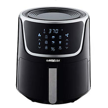 Load image into Gallery viewer, GoWISE USA GW22956 7-Quart Electric Air Fryer with Dehydrator &amp; 3 Stackable Racks, Led Digital Touchscreen with 8 Functions + Recipes, 7.0-Qt, Black/Silver
